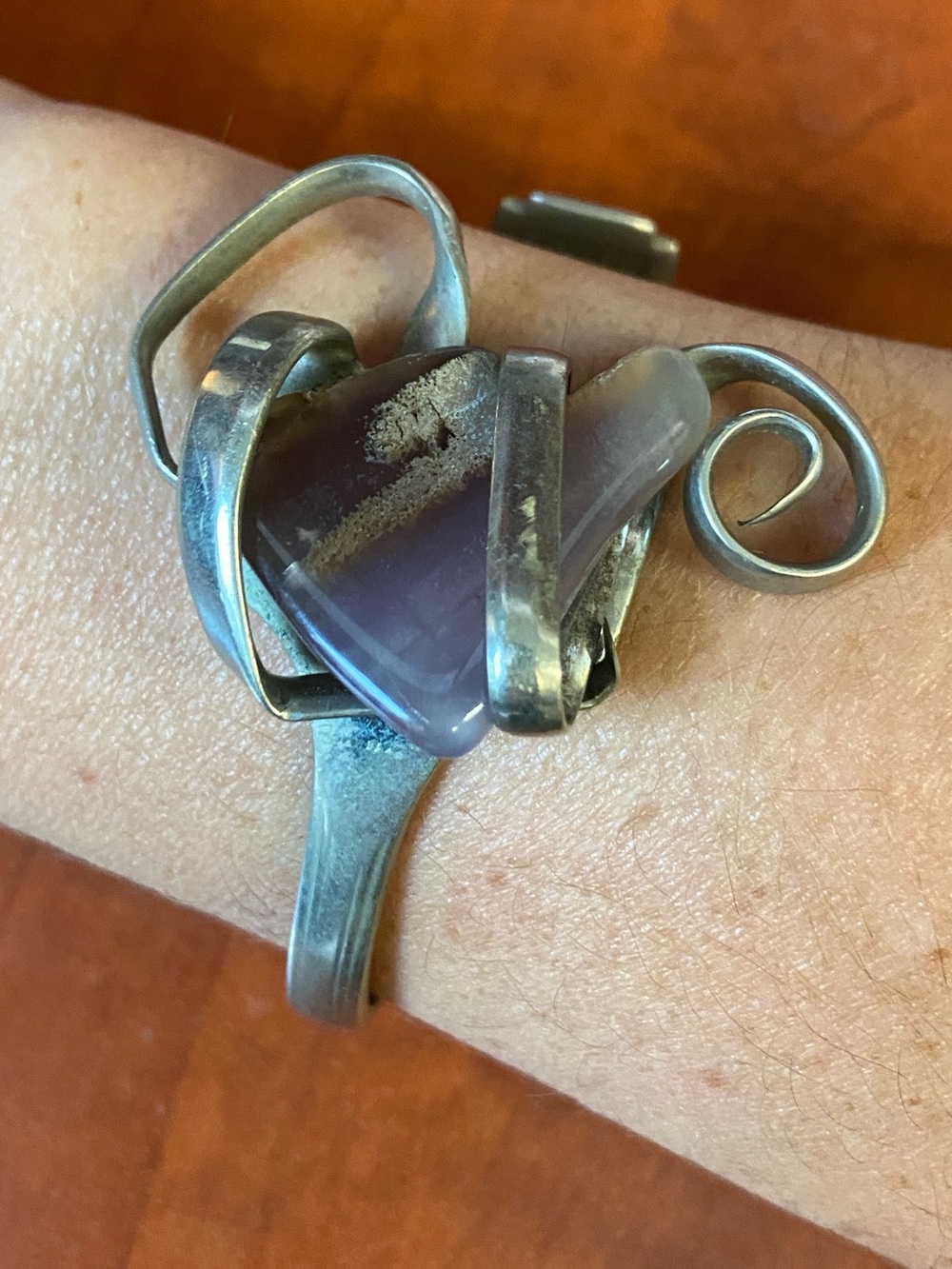 Amethyst Artisan Fork Bracelet